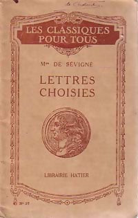 Livrenpoche : Lettres choisies - Madame De Sévigné - Livre