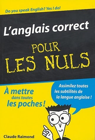 L'anglais correct pour les nuls - Claude Raimond - Livre