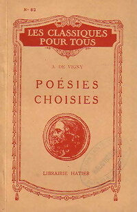Livrenpoche : Poésies choisies - Alfred De Vigny - Livre