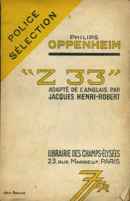 Livrenpoche : Z 33 - Jean-Pierre Oppenheim - Livre