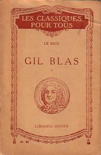Gil Blas de Santillane Tome II (extraits) - Alain René Lesage - Livre