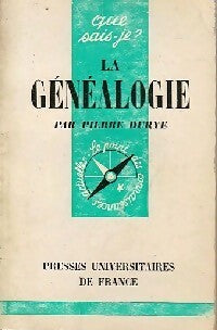 Livrenpoche : La généalogie - Pierre Durye - Livre