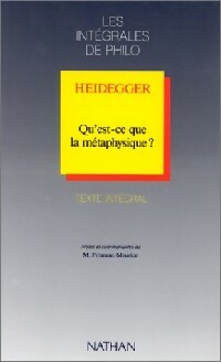 Livrenpoche : Qu'est-ce que la métaphysique ? - Martin Heidegger - Livre