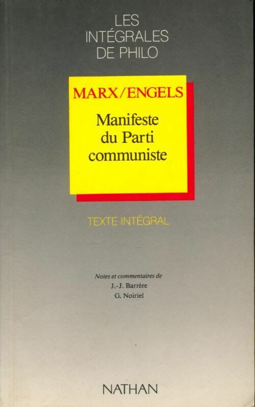 Livrenpoche : Le manifeste du parti communiste - Friedrich Engels - Livre