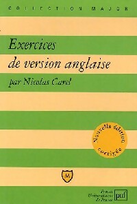 Livrenpoche : Exercices de version anglaise - Nicolas Carel - Livre