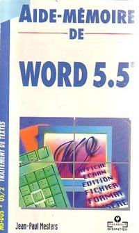 Livrenpoche : Aide-Mémoire de Word 5.5 - Jean-Paul Mesters - Livre