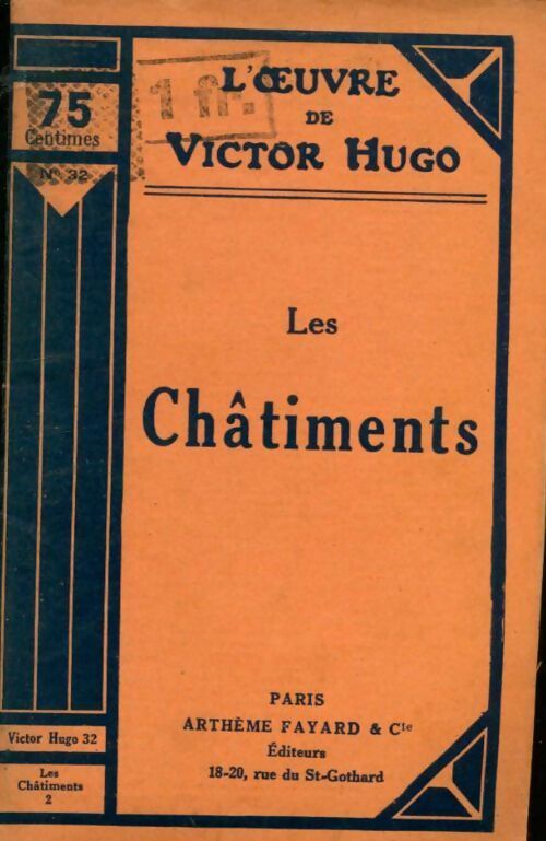 Livrenpoche : Les châtiments Tome II - Victor Hugo - Livre