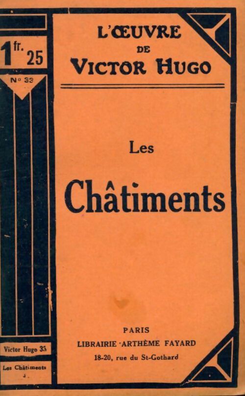 Livrenpoche : Les châtiments Tome III - Victor Hugo - Livre