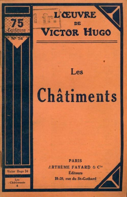 Livrenpoche : Les châtiments Tome IV - Victor Hugo - Livre