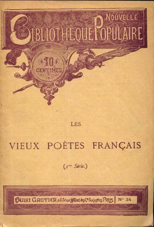 Livrenpoche : Les vieux poètes français Tome I - Collectif - Livre
