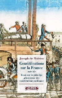 Considérations sur la France - Joseph De Maistre du Pape - Livre