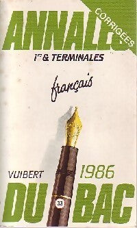 Livrenpoche : Annales corrigées du BAC 1ère et terminales : Français - Collectif - Livre