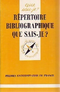 Livrenpoche : Répertoire bibliographique que sais-je ? - Collectif - Livre