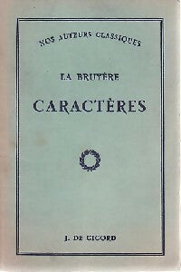 Livrenpoche : Les caractères (extraits) - M. La Bruyère - Livre