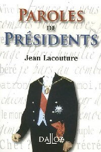 Livrenpoche : Paroles de présidents - Jean Lacouture - Livre