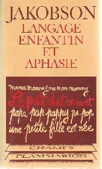 Livrenpoche : Langage enfantin et aphasie - Roman Jakobson - Livre