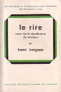 Livrenpoche : Le rire - Henri Bergson - Livre