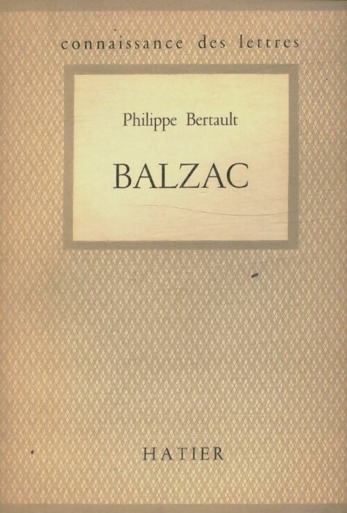 Livrenpoche : Balzac - Philippe Berthault - Livre