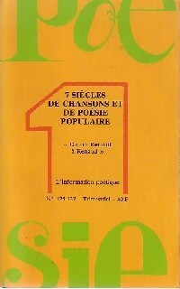 7 Siècles de chansons et de poésie populaire - Collectif - Livre