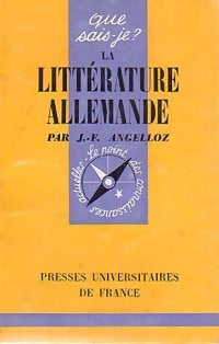 Livrenpoche : La littérature allemande - J.-F. Angelloz - Livre