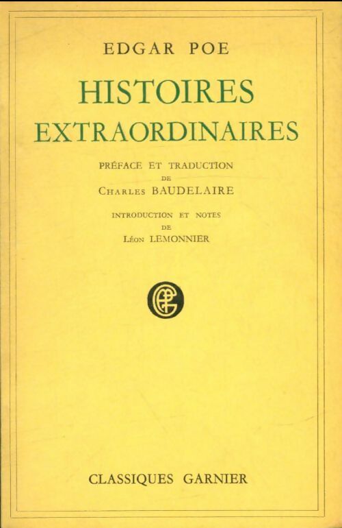 Livrenpoche : Histoires extraordinaires - Edgar Poë - Livre