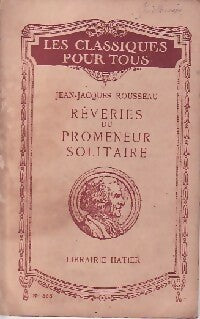 Livrenpoche : Les rêveries du promeneur solitaire - Jean-Jacques Rousseau - Livre