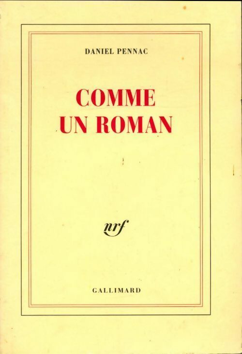 Livrenpoche : Comme un roman - Daniel Pennac - Livre