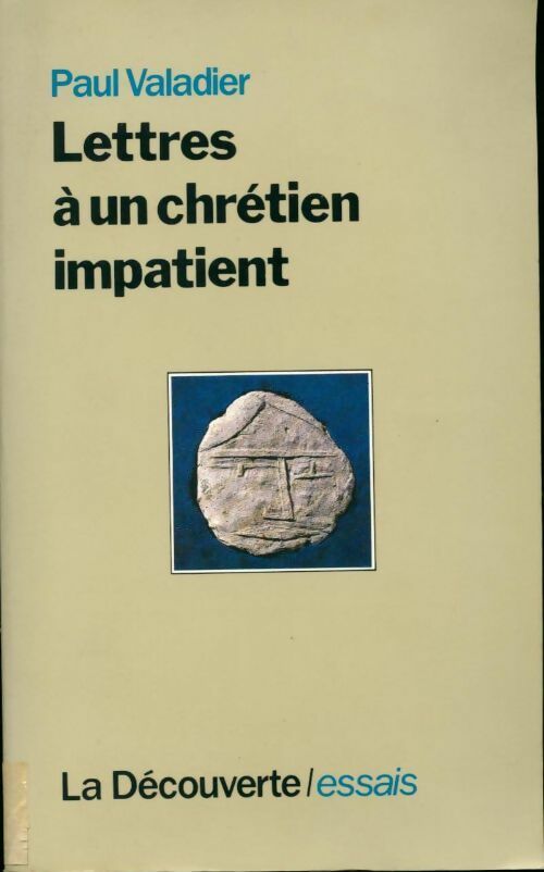 Livrenpoche : Lettres à un chrétien impatient - Paul Valadier - Livre