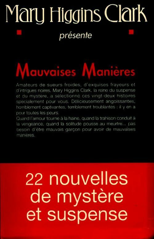 Livrenpoche : Mauvaises manières - Mary Higgins Clark - Livre