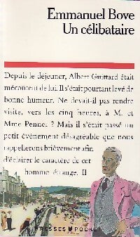 Un célibataire - Emmanuel Bove - Livre