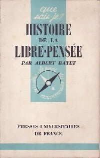 Livrenpoche : Histoire de la libre-pensée - Albert Bayet - Livre