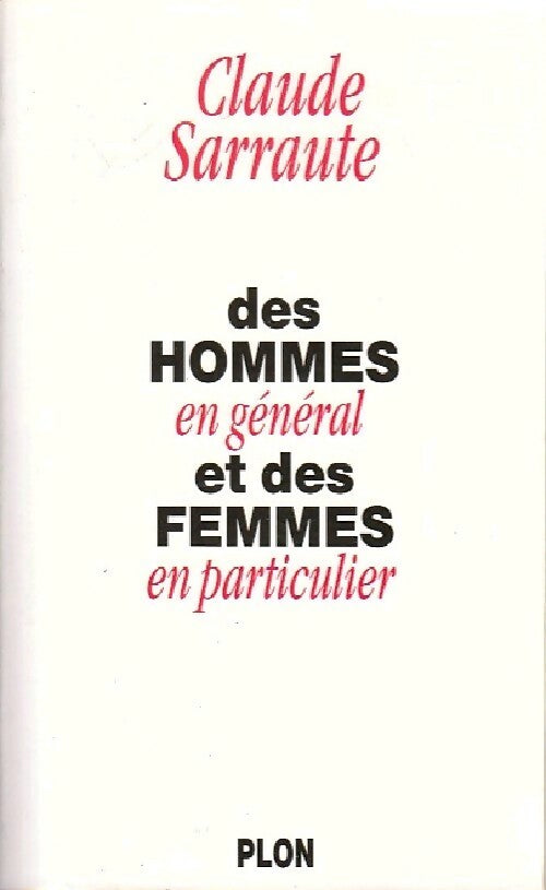 Livrenpoche : Des hommes en général et des femmes en particulier - Claude Sarraute - Livre