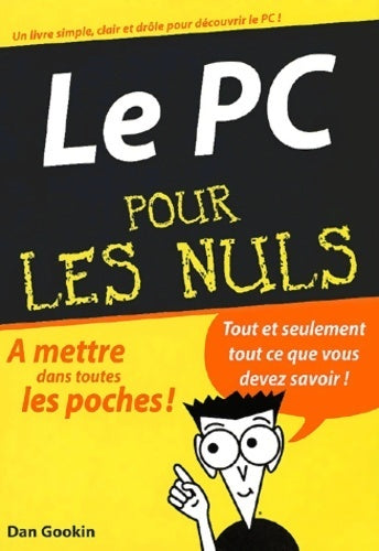 Livrenpoche : Le PC pour les nuls - Dan Gookin - Livre