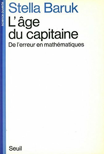 Livrenpoche : L'âge du capitaine - Stella Baruk - Livre