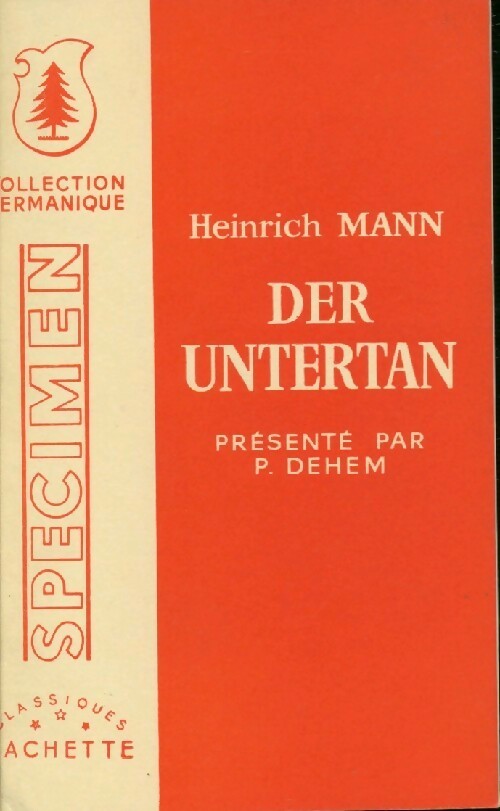 Livrenpoche : Der untertan - Heinrich Mann - Livre