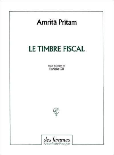 Le timbre fiscal - Amrita Pritam - Livre