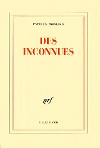 Livrenpoche : Des inconnues - Patrick Modiano - Livre