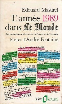 Livrenpoche : L'année 1989 dans le Monde - Edouard Masurel - Livre
