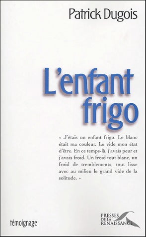 Livrenpoche : L'enfant frigo - Patrick Dugois - Livre
