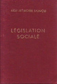 Législation sociale - R. Couteau -  Aide-Mémoire - Livre