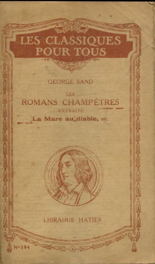 Les romans champètres (extraits) - George Sand - Livre