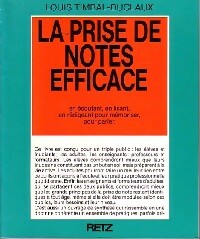 Livrenpoche : La prise de notes efficace - Louis Timbal-Duclaux - Livre