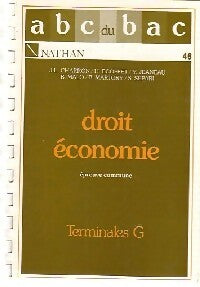Livrenpoche : Droit économie, Terminales G - Collectif - Livre