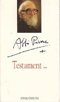 Testament - Abbé Pierre -  Bayard GF - Livre