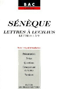 Livrenpoche : Lettres à Lucilius. Lettres 1 à 9 - Sénèque - Livre