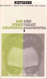Ainsi parlait Zarathoustra Tome II - Friedrich Nietzsche - Livre