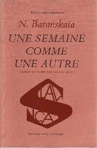 Livrenpoche : Une semaine comme une autre - Nathalie Baranskaïa - Livre