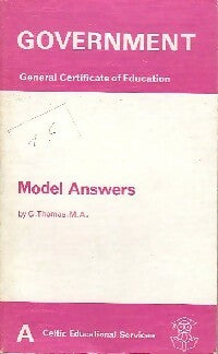 Livrenpoche : Government - G.A. Thomas - Livre