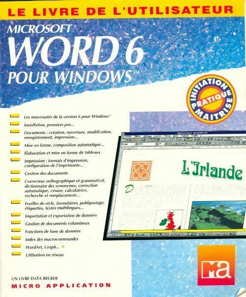 Word 6 pour Windows - Mechthild Kaüfer -  Micro Application GF - Livre