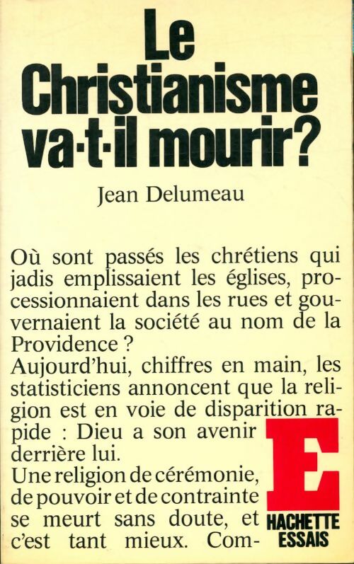 Livrenpoche : Le christianisme va-t-il mourir ? - Jean Delumeau - Livre